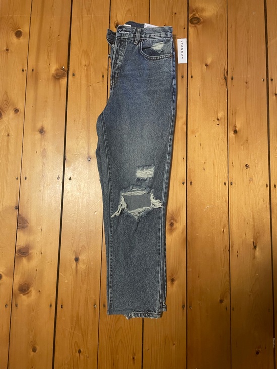 PacSun High-Waist Ripped Straight Leg Jeans - Picture 3 of 7